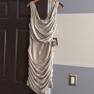 NWT Express Gold Dress size 8